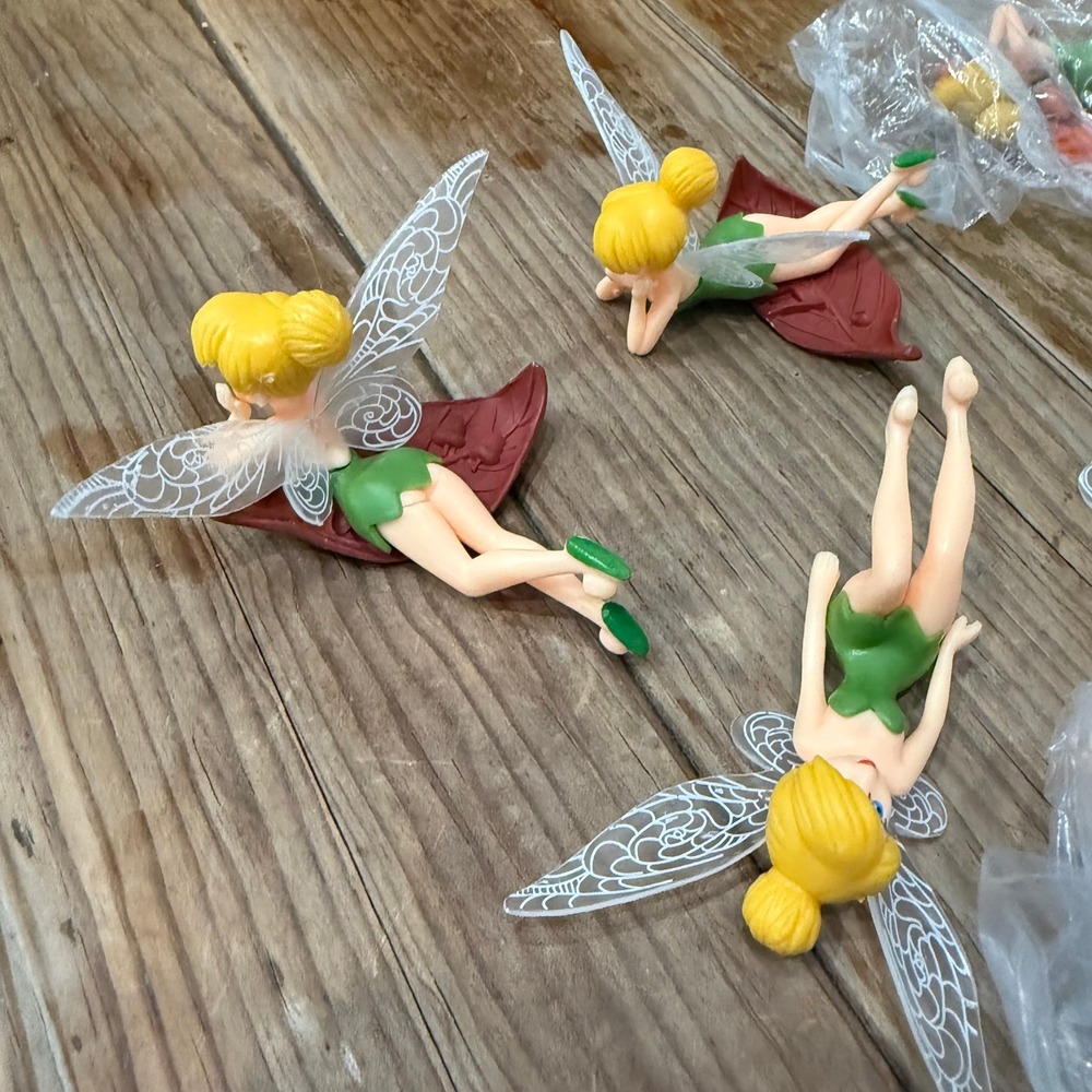 Disney Tinker Bell Peter Pan Fairy Figurine Lot Vidia Cake Toppers 10pc - Picture 2 of 10